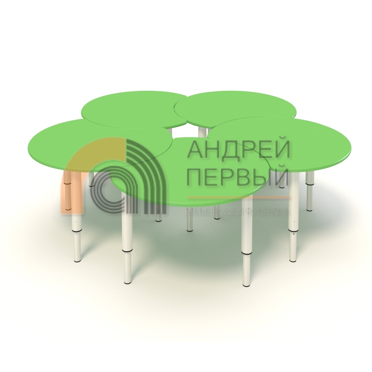 Стол "Лепесток" на регулируемых ножках МДФ цвет